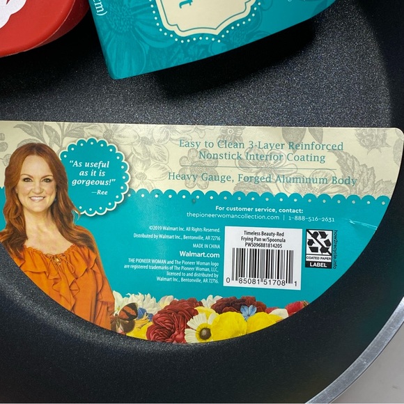 Nonstick Red Frying Pan & Spoonula Set - Picture 8 of 10